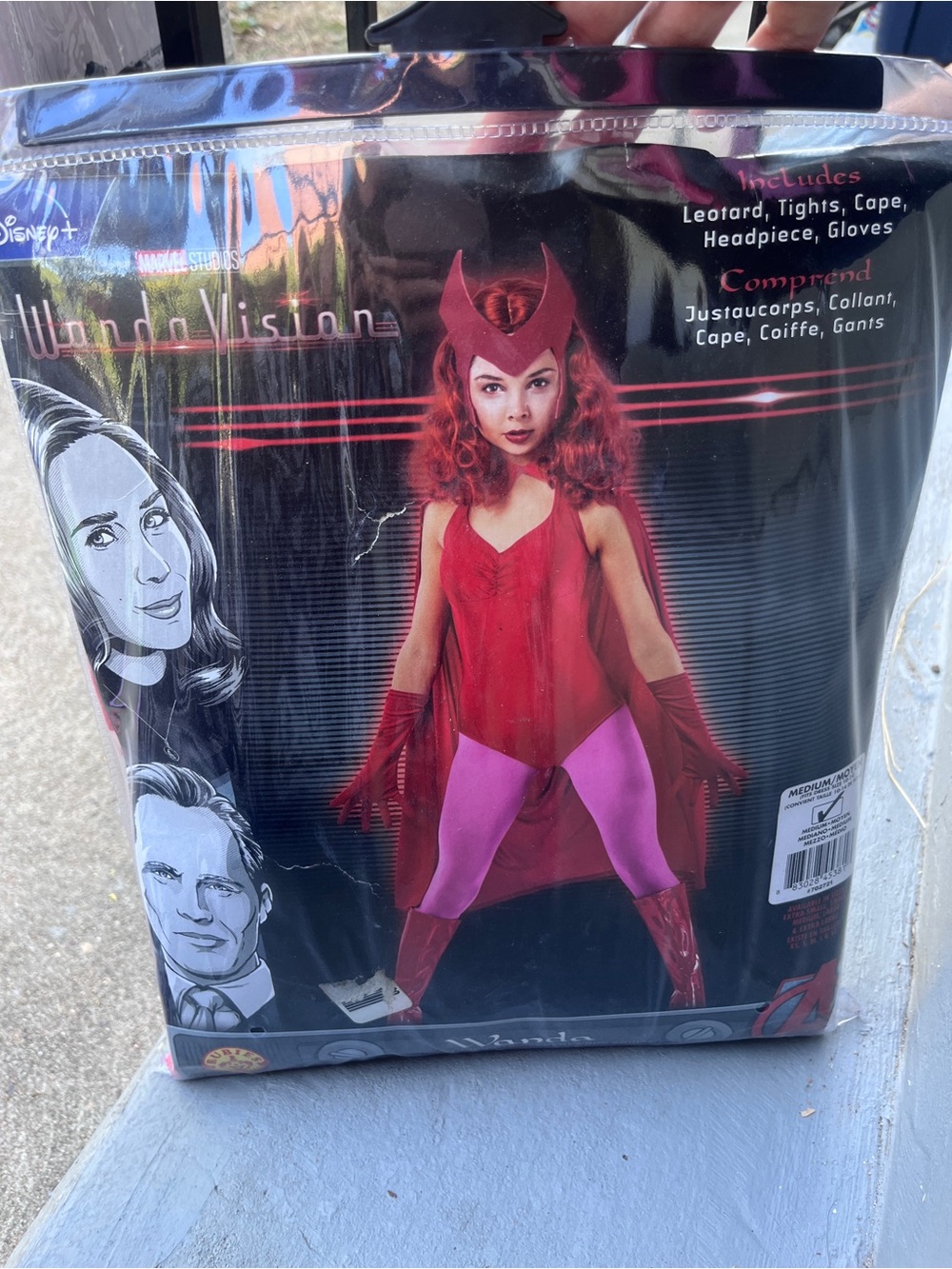 Disney WandaVision Scarlet Witch Costume - Red and Pink